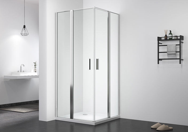 PV 1902 6mm clair 4 pcs verre pivot carré plus cabine de douche
