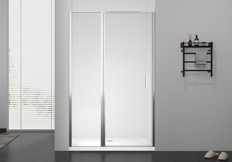 PV 1903F Pivot droit en alliage de zinc en verre de 6 mm et cabine de douche