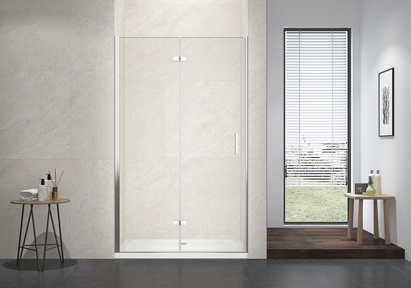 Charnière en alliage de zinc et verre de 6 mm, porte de douche classique, EX-212