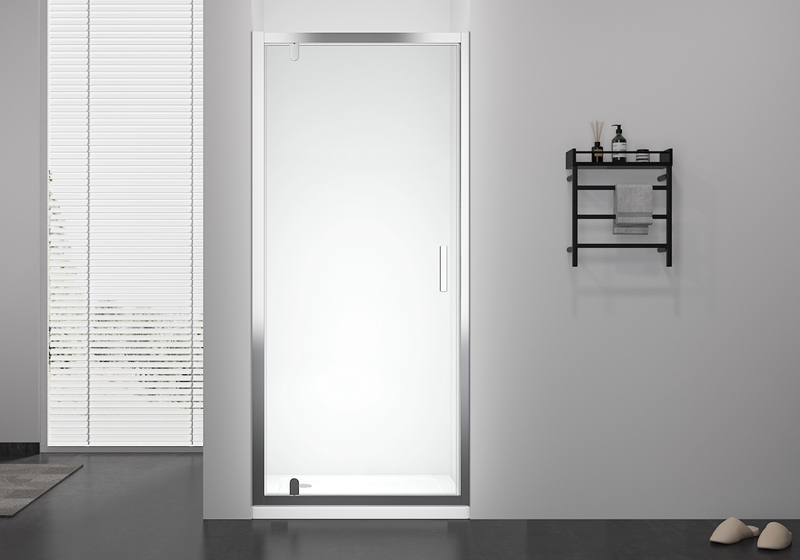Porte de douche classique à charnière droite en verre facile à nettoyer PV 306 6 mm