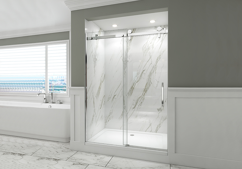 EX-822 10MM 60x76 pouces Porte de douche coulissante pour hôtel